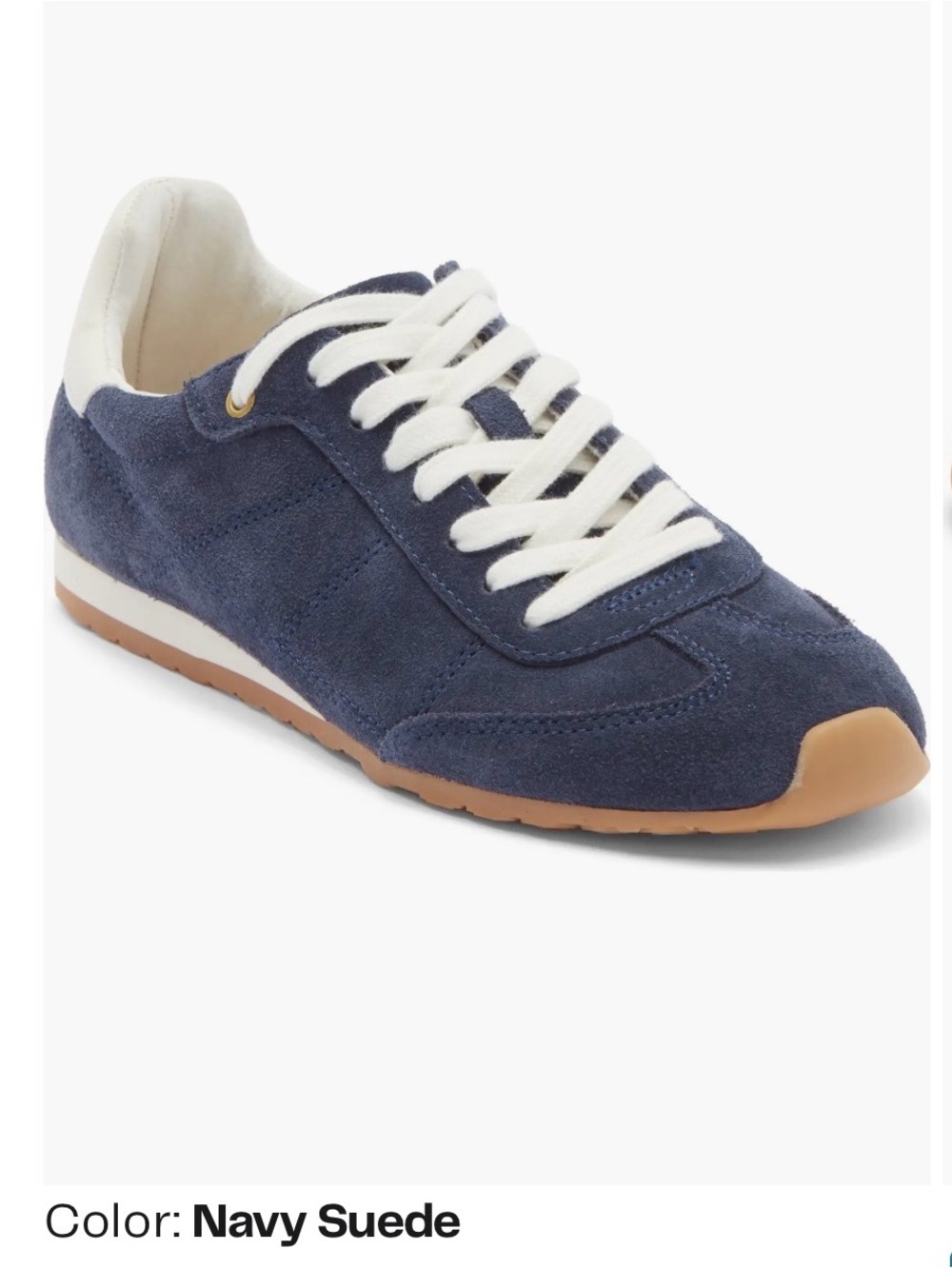 Dolce Vita Size 7 Navy Suede Women's Sneakers - Classic Casual Runner